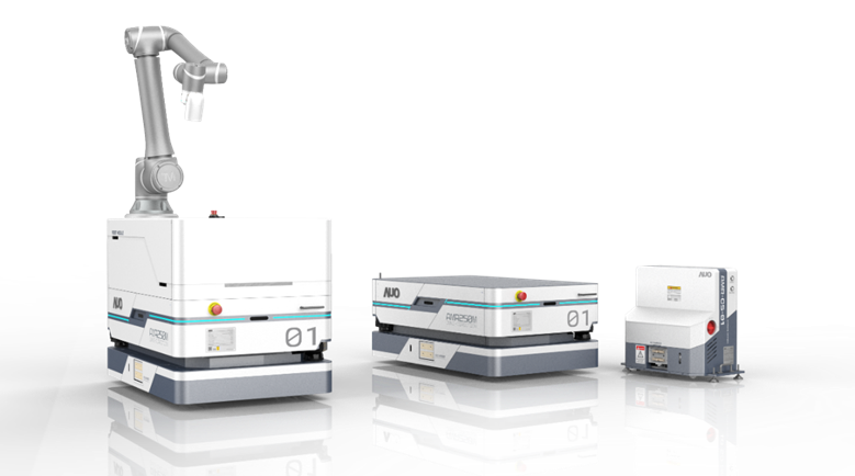 九洲国际數位開發的自主式移動機器人（AMR250M），搭配全向輪並結合AI演算法、2D LiDAR、3D攝影機等技術，協助客戶實現產線全自動化